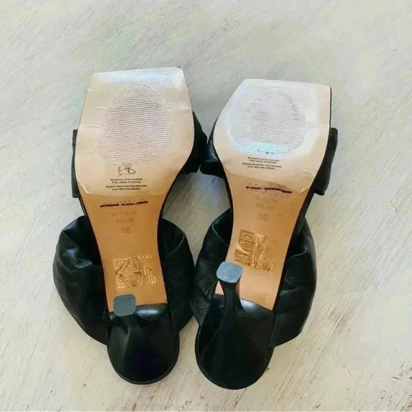 Free People Alohas Twist Strap Mule Sandals Black Size 38 NWOT $190 - Picture 5 of 16